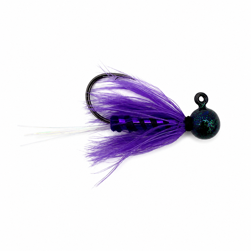 Load image into Gallery viewer, King Jigs "Purple Stone" Lockjaw Series Steelhead Jig