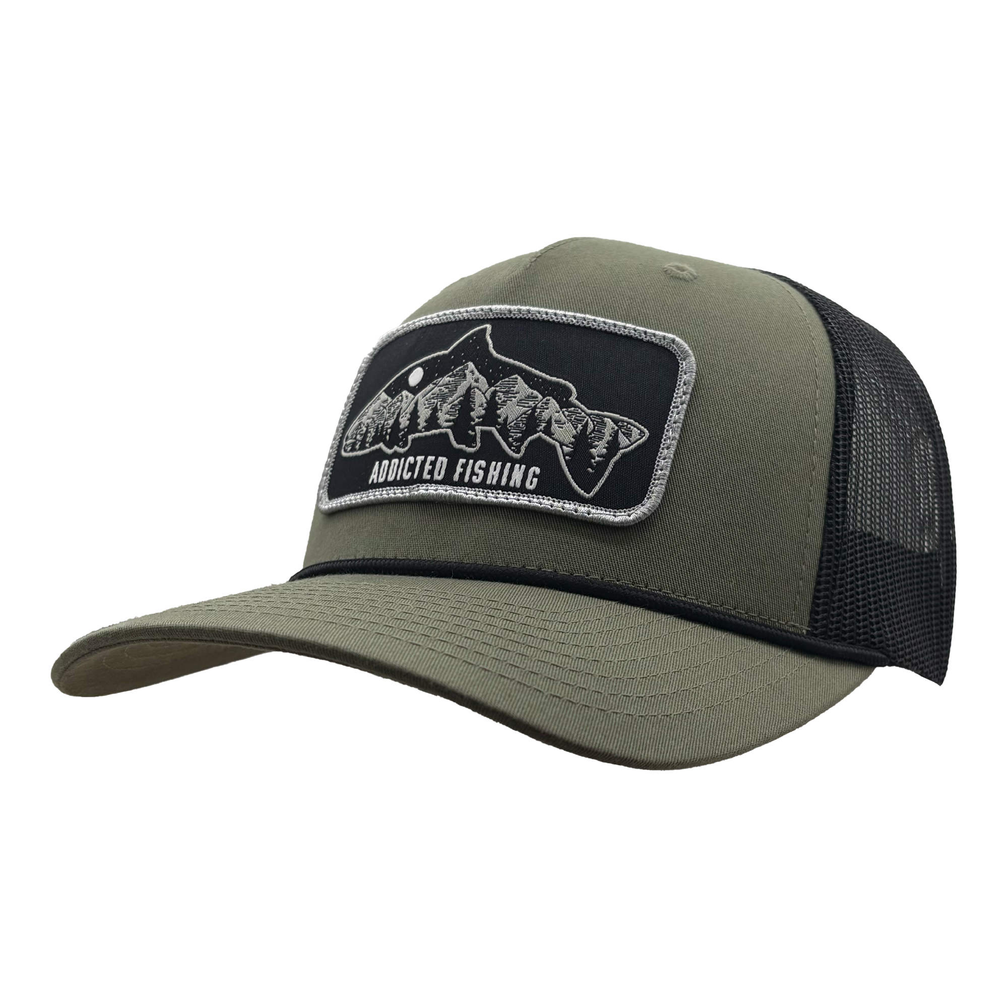 Wildwood Chrome Rope Trucker Hat – Addicted Fishing Wildwood Chrome Rope Trucker Hat – Addicted Fishing
