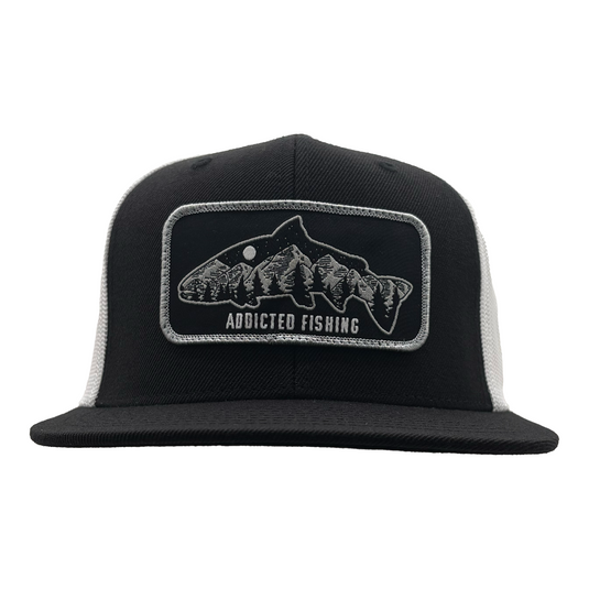 Cascade Chrome Flat Bill Trucker Hat