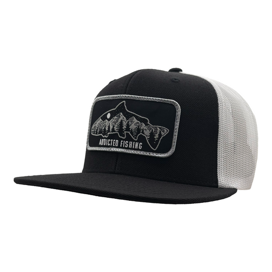 Cascade Chrome Flat Bill Trucker Hat