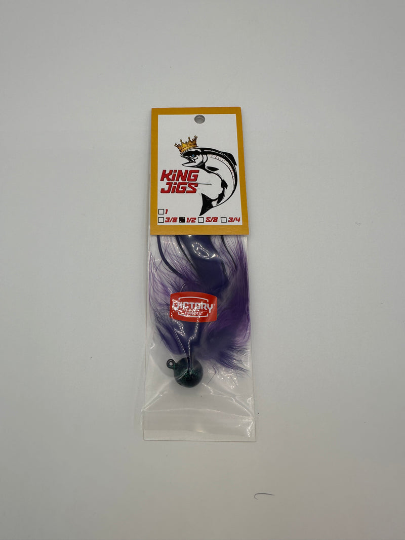 Load image into Gallery viewer, Purple Rain Twitching Jig by King Jigs
