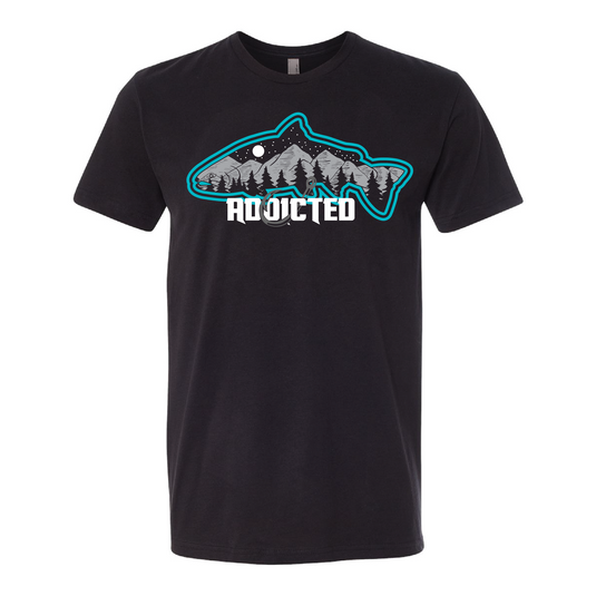 Aquamarine Fish Mountain T-Shirt