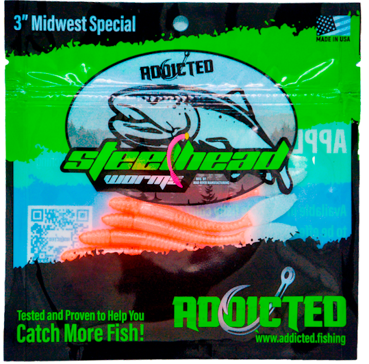 Load image into Gallery viewer, Peach Legend Worms - 3" Midwest Special