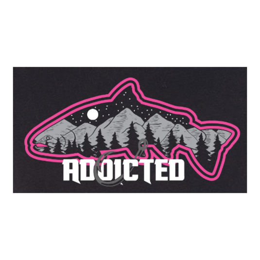 Hot Pink Fish Mountain Youth T-Shirt