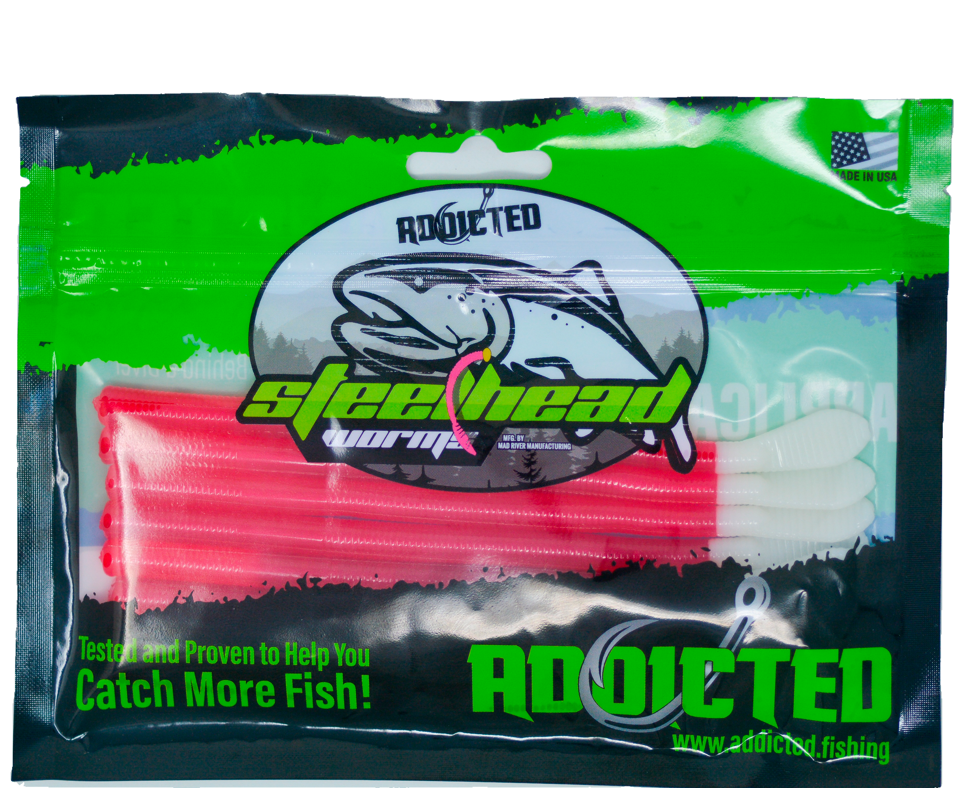Reverse Nightmare Steelhead Worms – Addicted Fishing