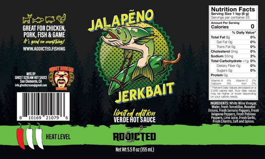 Jalapeno Jerkbait Verde Hot Sauce: Limited Edition