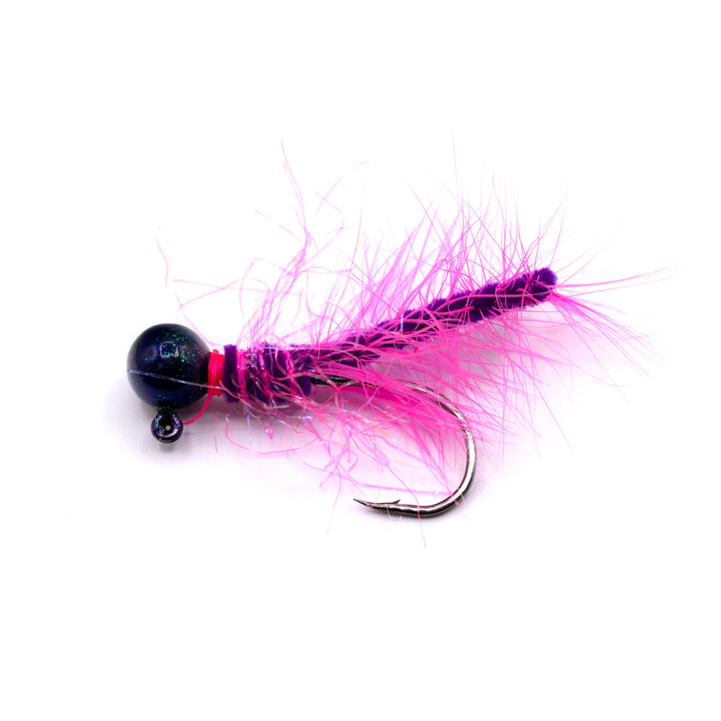 Load image into Gallery viewer, Black/Pink Winter Strike Series Steelhead Jigs