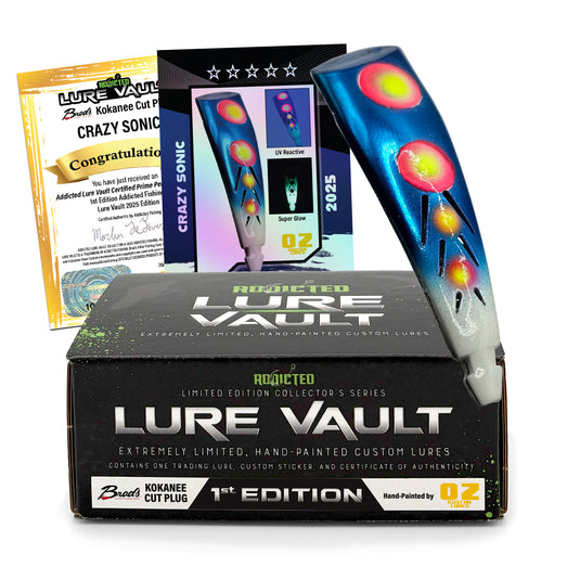 Addicted Lure Vault OZ Customs 1st Edition Kokanee Cut Plug