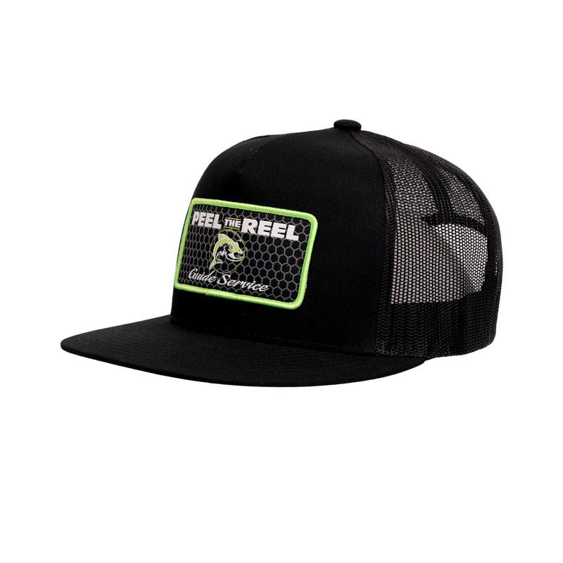 Load image into Gallery viewer, Peel the Reel Flat Bill Trucker Hat