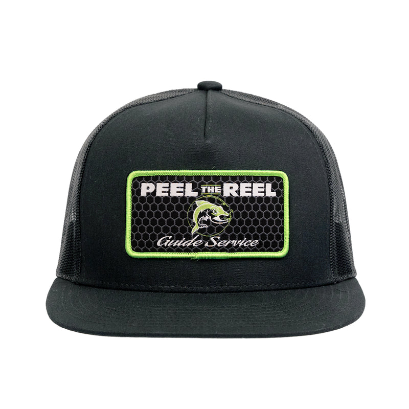 Load image into Gallery viewer, Peel the Reel Flat Bill Trucker Hat