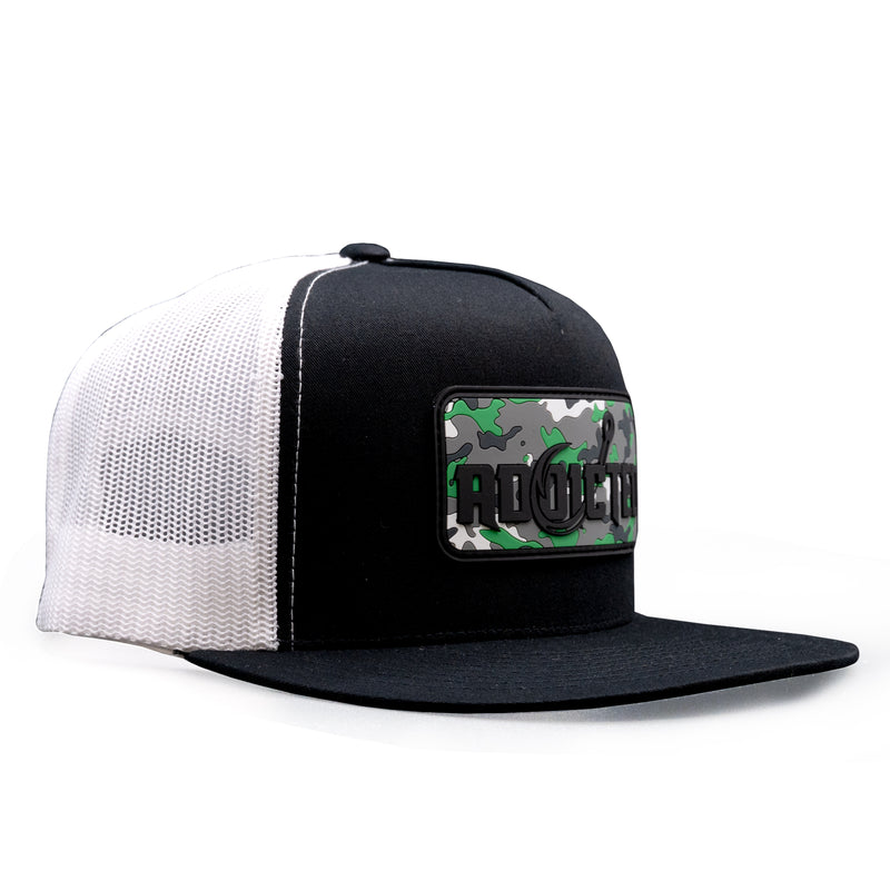 Load image into Gallery viewer, Green Gang Camo Flat Bill Trucker