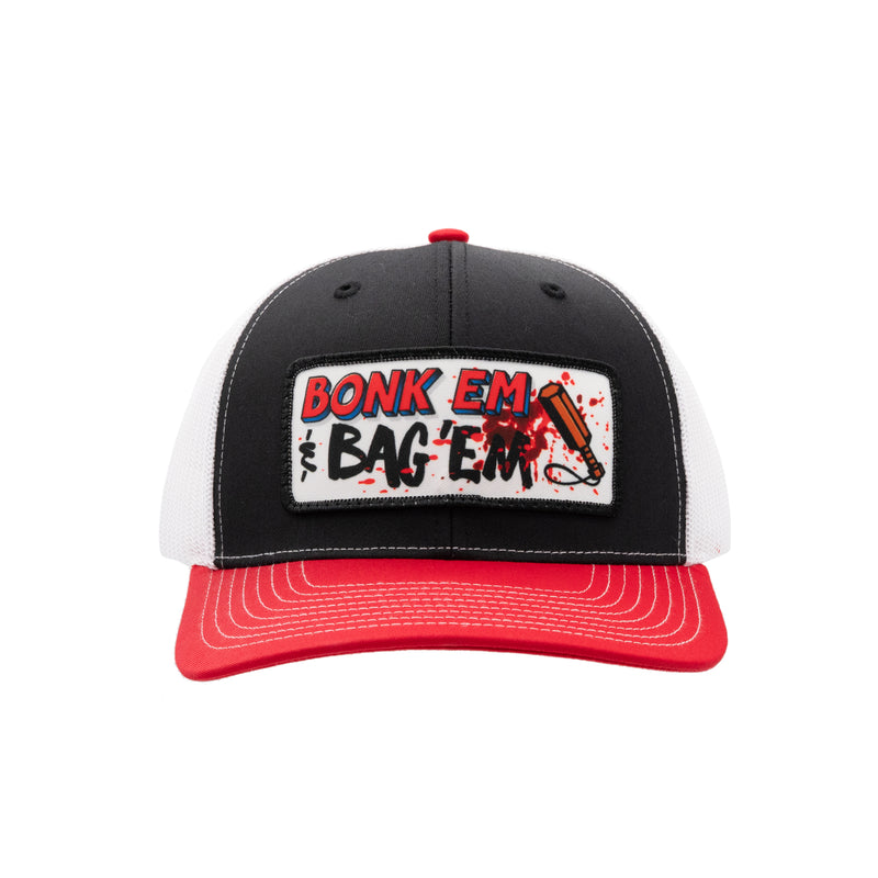 Load image into Gallery viewer, Bonk Em & Bag Em Trucker Hat