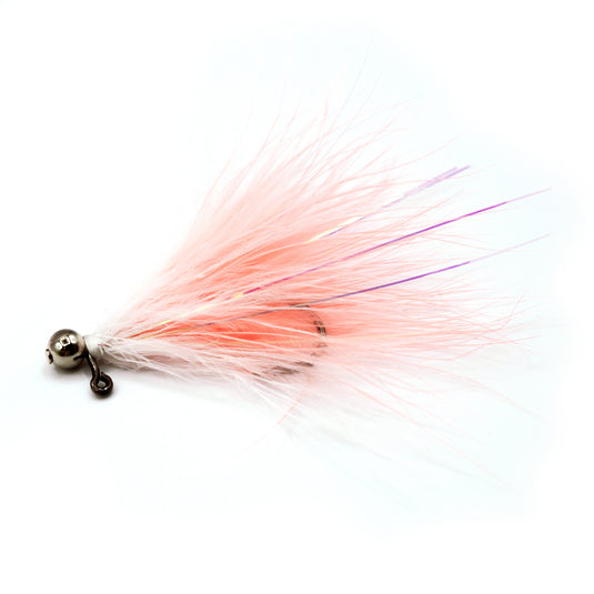 Chrome Crasher Fall Salmon Jig - Peach Crush - Nickel Head