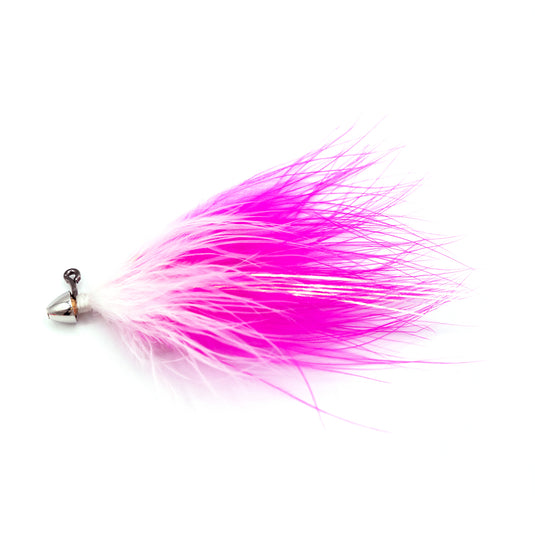 Chrome Crasher Fall Salmon Jig - Pink Lady - Tungsten Head