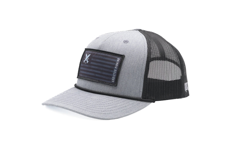 Load image into Gallery viewer, Steelhead Cross Flag Rope Trucker Hat