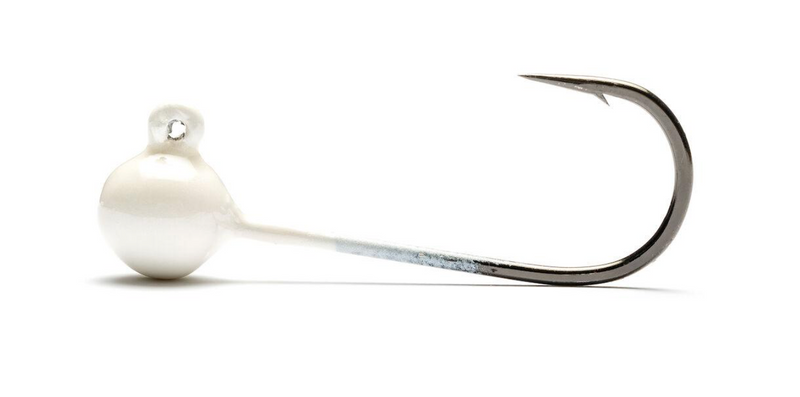 Load image into Gallery viewer, Addicted Micro Worm Jig Head (White)