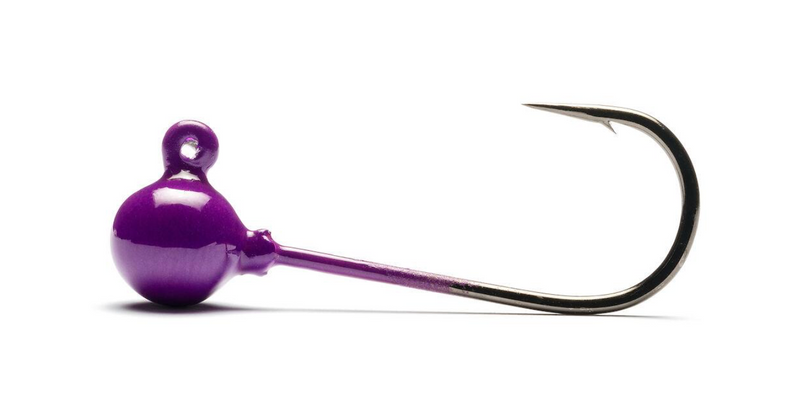 Load image into Gallery viewer, Addicted Micro Worm Jig Head (Purple)