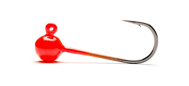 Load image into Gallery viewer, Addicted Micro Worm Jig Head (Orange)