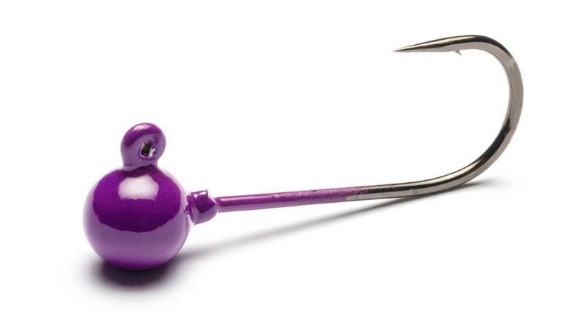 Load image into Gallery viewer, Addicted Micro Worm Jig Head (Purple)