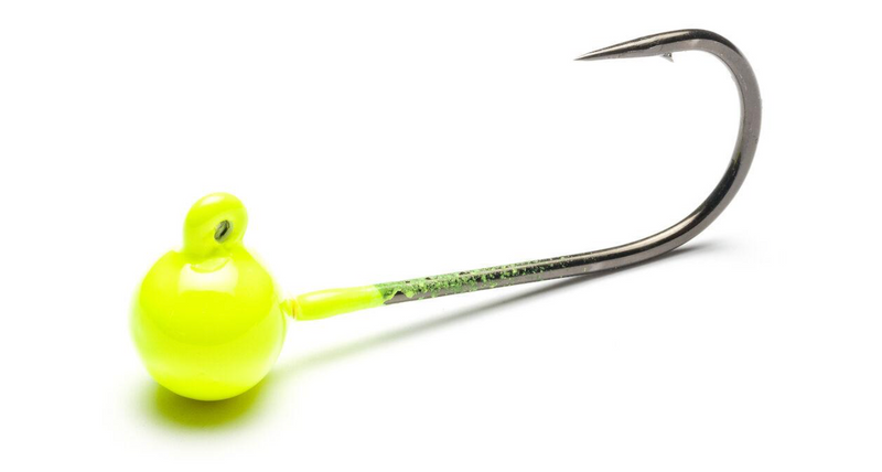 Load image into Gallery viewer, Addicted Micro Worm Jig Head (Chartreuse)