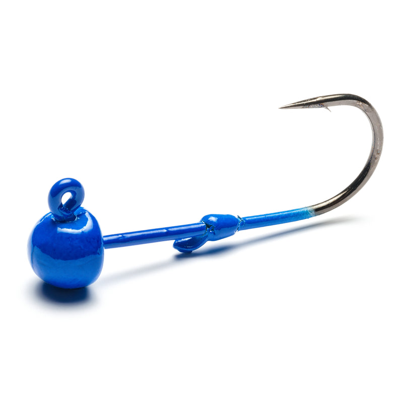 Load image into Gallery viewer, Blue Addicted Worm Jig Head