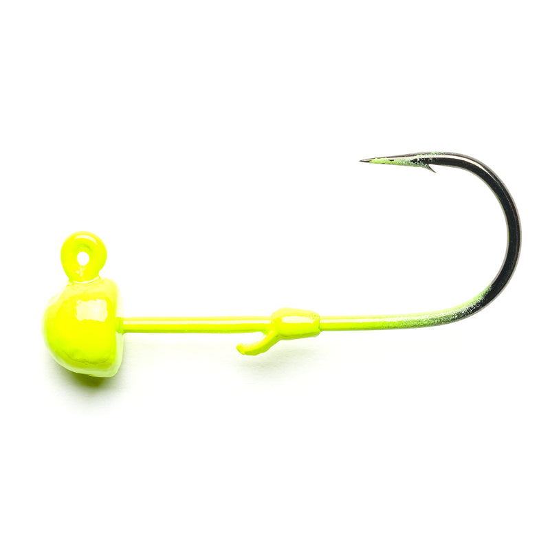Load image into Gallery viewer, Chartreuse Addicted Worm Jig Head