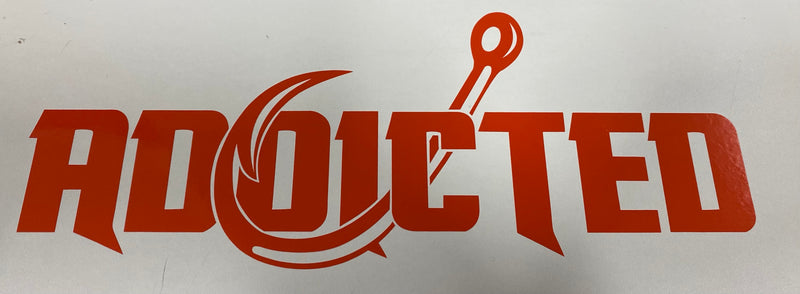 Load image into Gallery viewer, Addicted 10" Decal (CUSTOM COLOR)