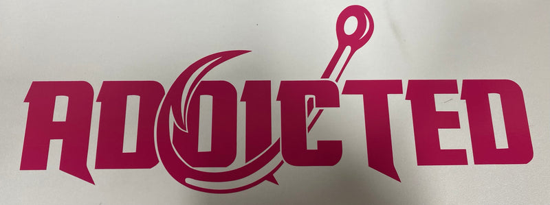 Load image into Gallery viewer, Addicted 10" Decal (CUSTOM COLOR)