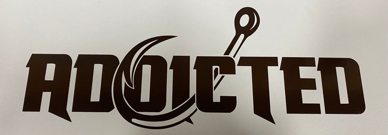 Load image into Gallery viewer, Addicted 10" Decal (CUSTOM COLOR)