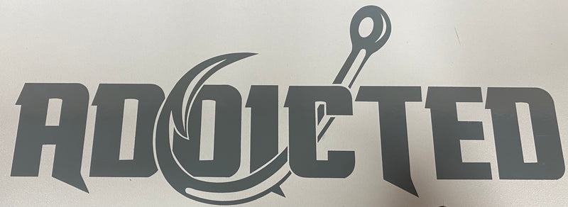 Load image into Gallery viewer, Addicted 10" Decal (CUSTOM COLOR)