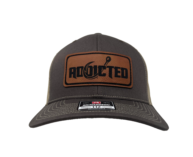 Load image into Gallery viewer, Addicted Classic Leather Patch Trucker