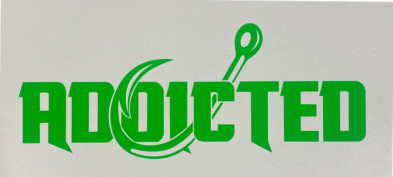 Load image into Gallery viewer, Addicted 10" Decal (CUSTOM COLOR)