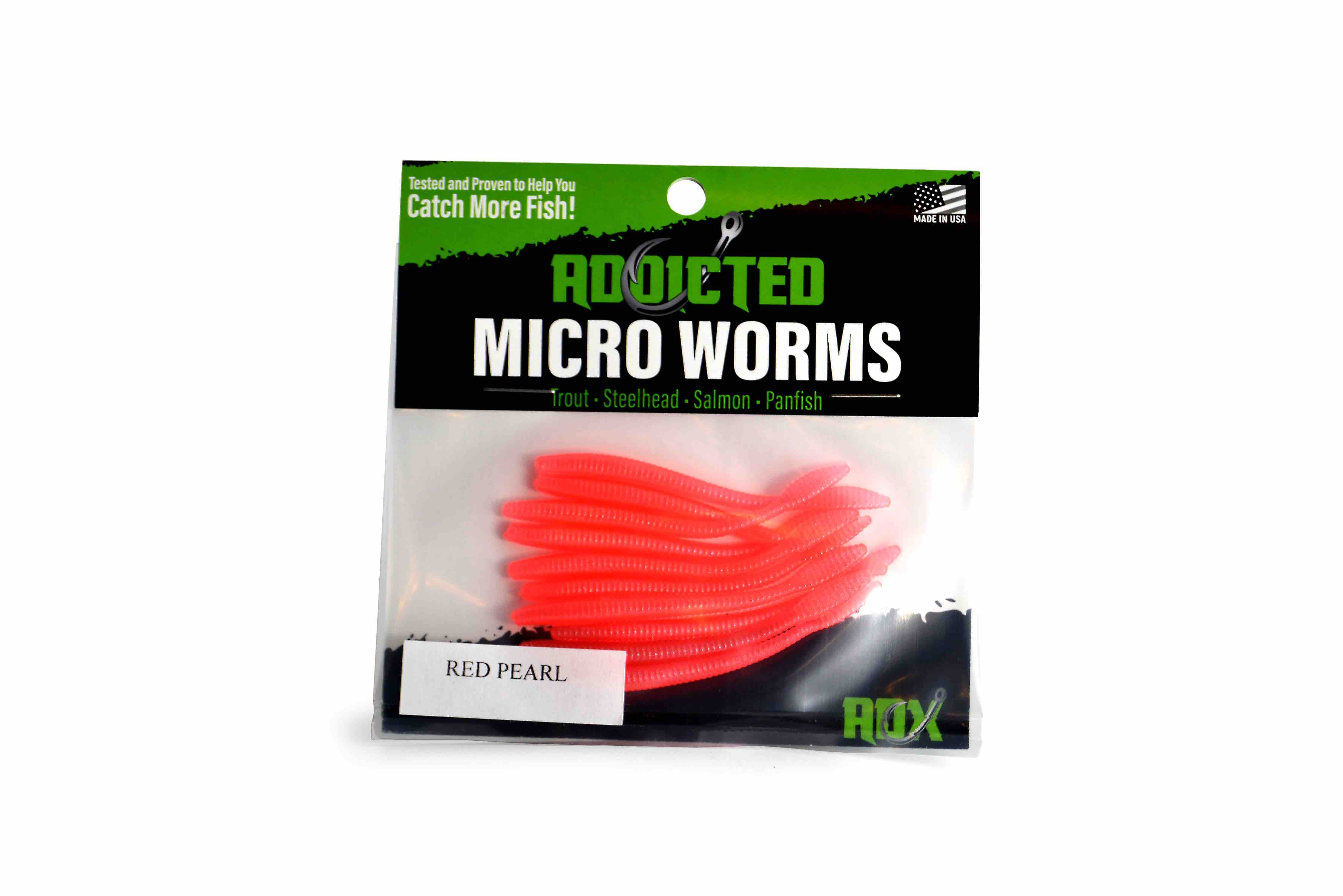 Red Pearl Addicted Micro Worm – Addicted Fishing