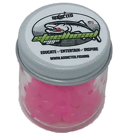 Load image into Gallery viewer, Nail Polish Pink Trout & Steelhead Rubber Eggs