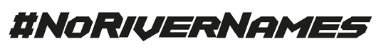 No River Names Black Decal
