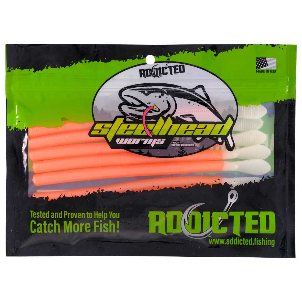 Peach Legend Steelhead Worms – Addicted Fishing