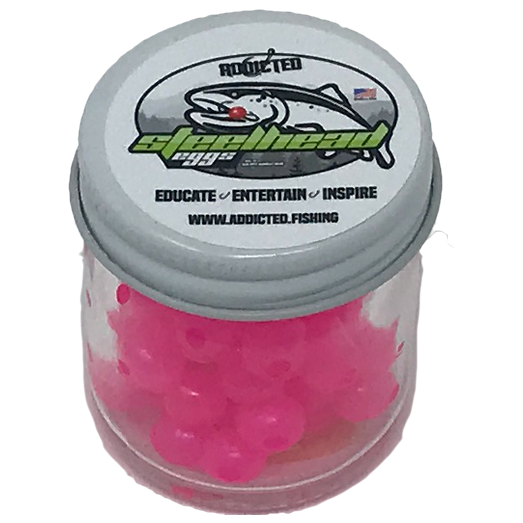 The Addicted Fishing Pink Haze Trout & Steelhead Rubber Eggs