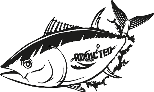 Tuna Decal Black
