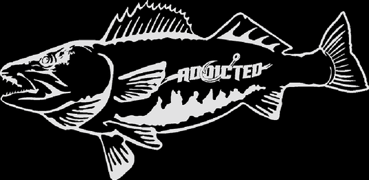 Walleye Decal White