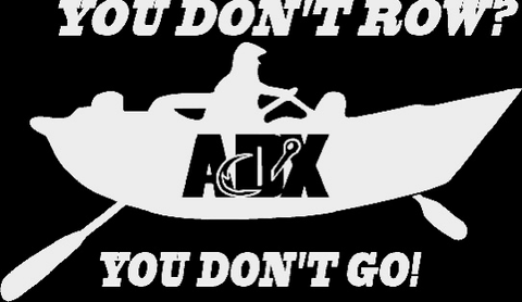 You don't row? White Vinyl Decal