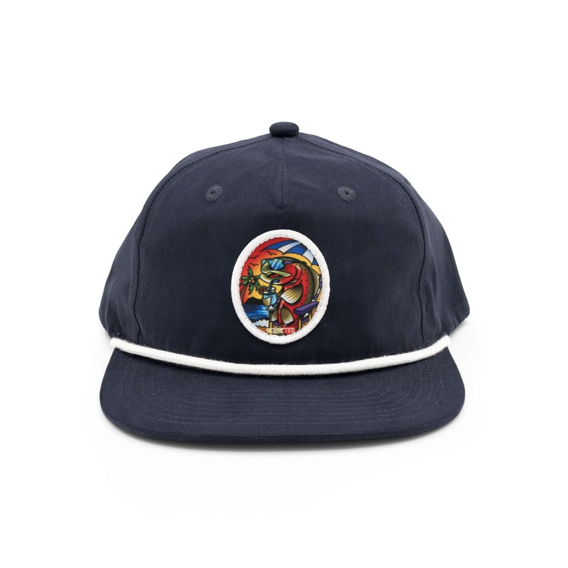 Load image into Gallery viewer, Steelhead Vacation Navy Rope Hat
