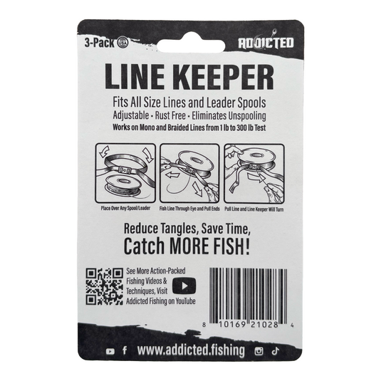 Addicted Fishing Line Keeper (3 Pack)