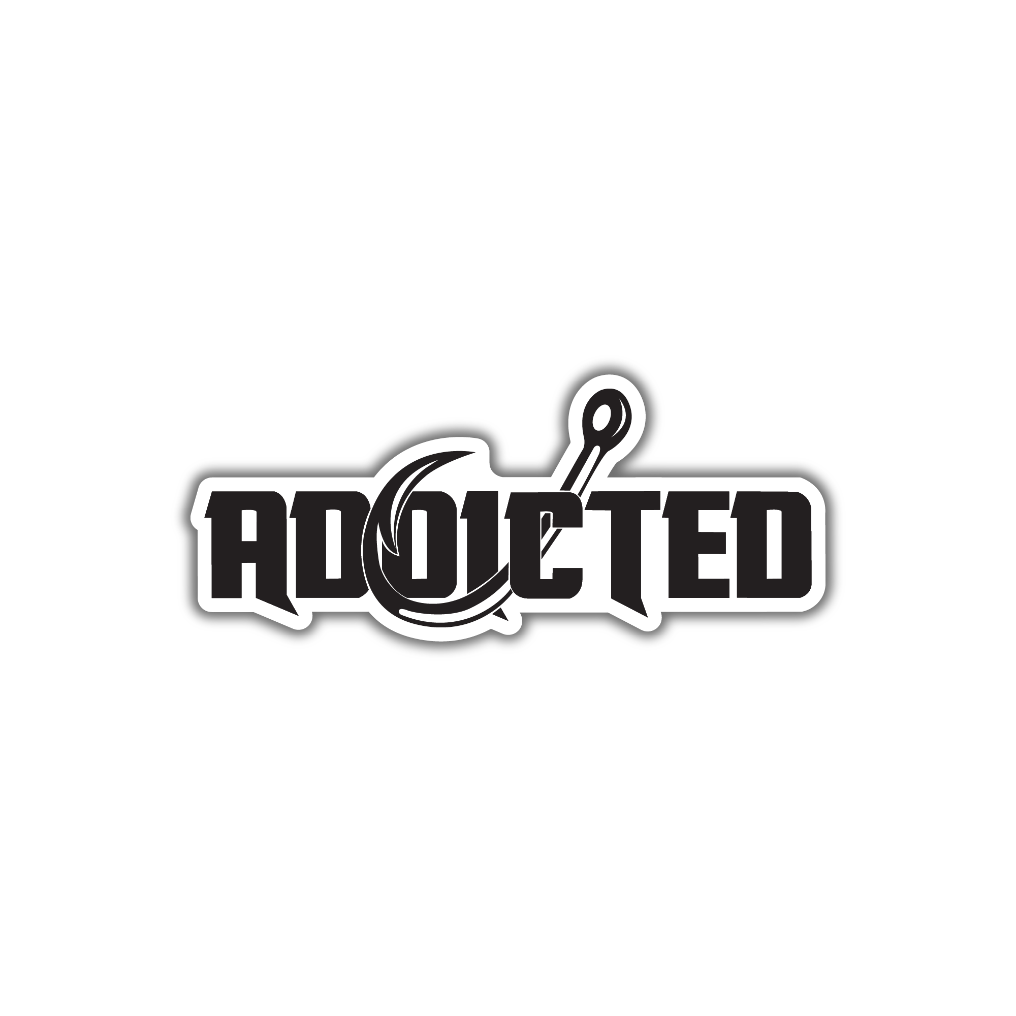 Addicted Classic Sticker – Addicted Fishing