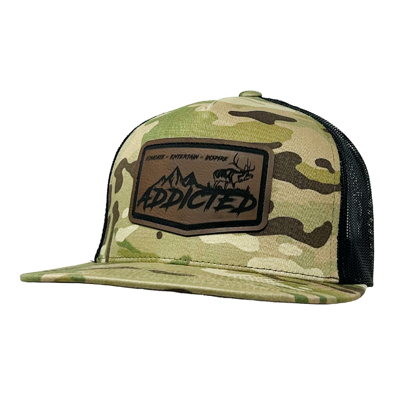 Load image into Gallery viewer, Addicted Hunting Flatbill Trucker
