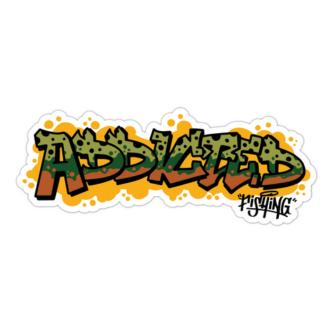 Addicted Block Graffiti Sticker