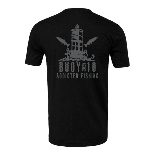 Buoy 10 2025 Black Heather T-Shirt