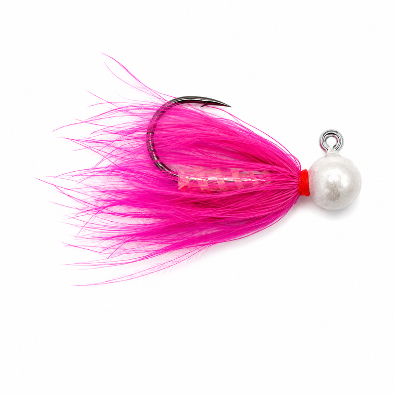 Load image into Gallery viewer, King Jigs "Sunrise Shrimp" Lockjaw Series Steelhead Jig
