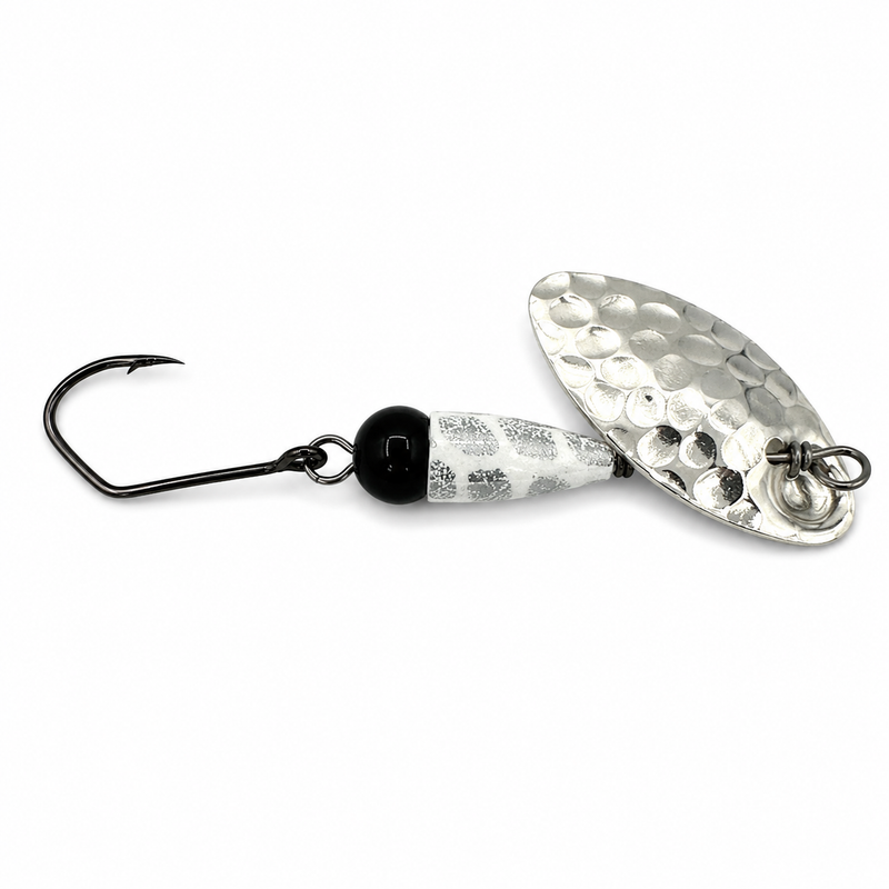 Load image into Gallery viewer, North Fork Lures "White Scales" Limited Edition Trout Spinner
