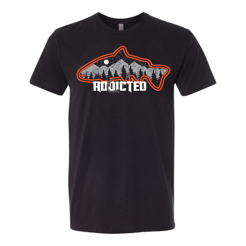 Angler Orange Fish Mountain T-Shirt