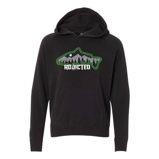 Evergreen Fish Mountain Youth Hoodie